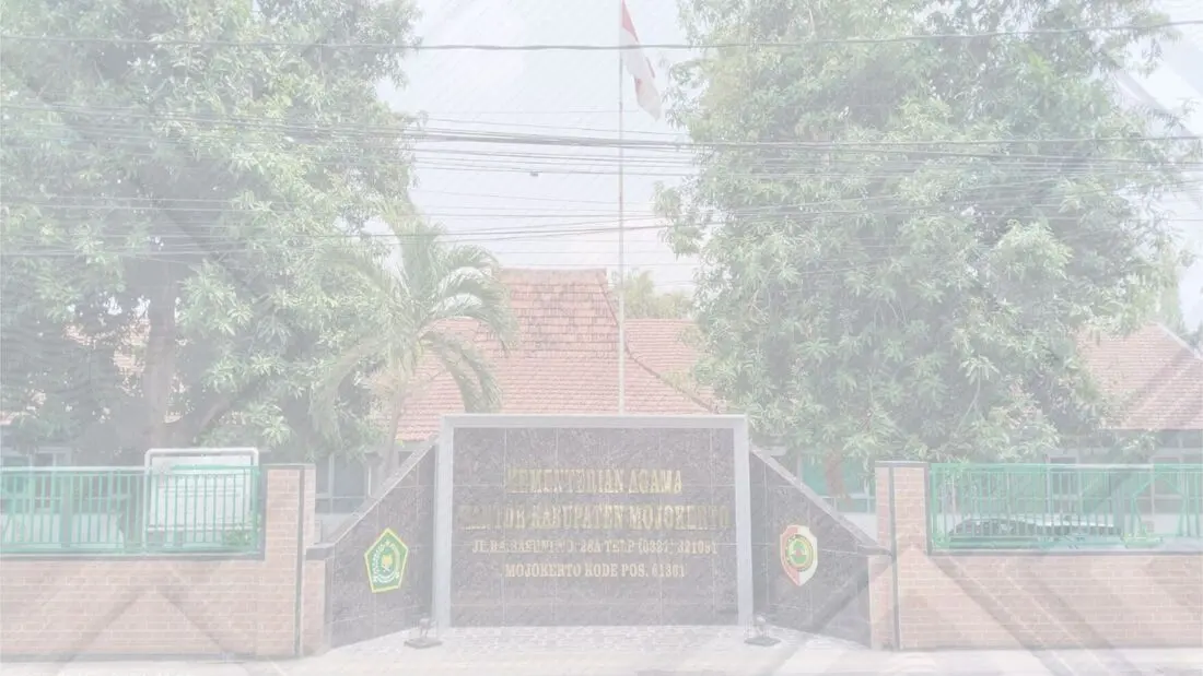 Halaman depan Kantor Kementerian Agama Kabupaten Mojokerto